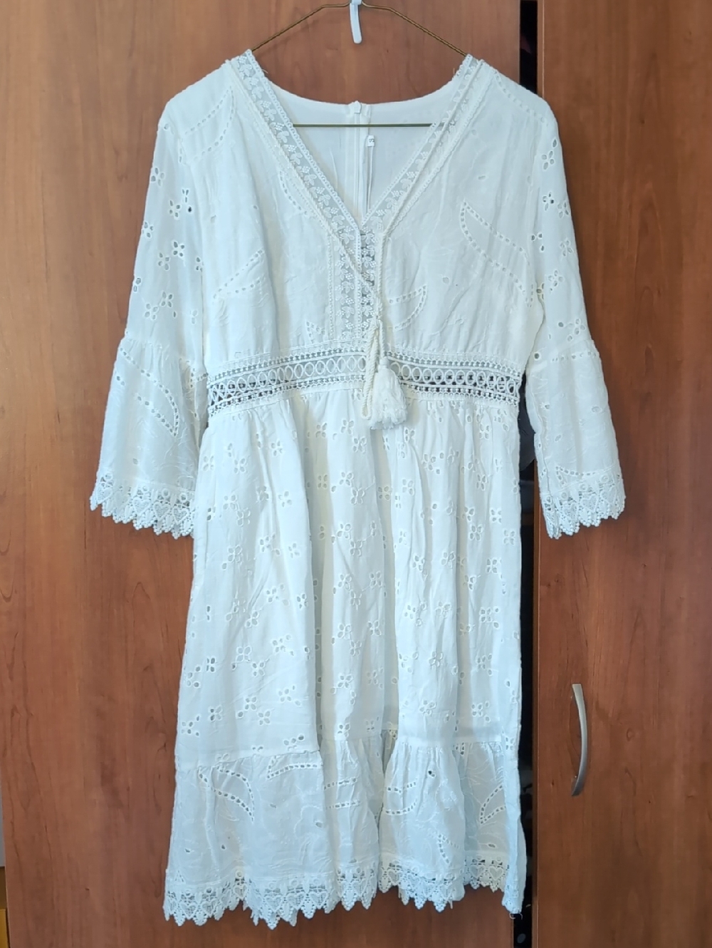 White Eyelet Dress